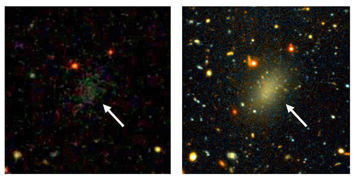 Найдена загадочная галактика, состоящая из черной материи