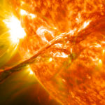 На Солнце зафиксирован мощный выброс плазмы