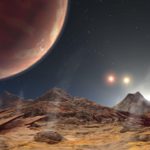 Обнаружена каменистая экзопланета с тремя красными солнцами