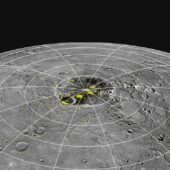 Лед в приполярных кратерах Меркурия
