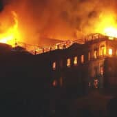 Пожар в Национальном музее Рио-де-Жанейро