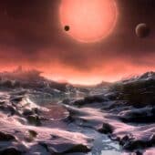Пейзаж системы TRAPPIST-1: взгляд художника