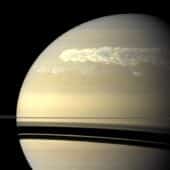 В начале 2011 года зонд Cassini снял ураган, начавшийся на Сатурне незадолго до этого и набравший полную силу