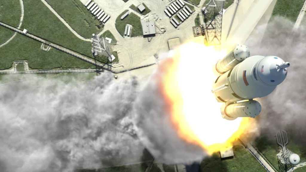 NASA испытает ускоритель будущей сверхтяжелой ракеты SLS – иллюстрация к материалу на Naked Science