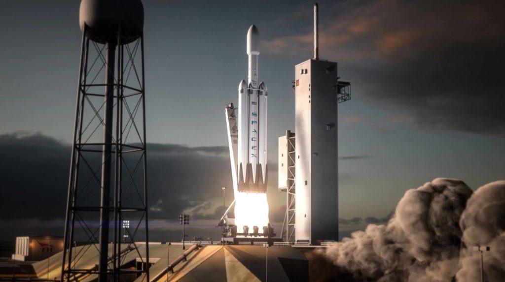 Компания Элона Маска представила анимацию полета Falcon Heavy – иллюстрация к материалу на Naked Science