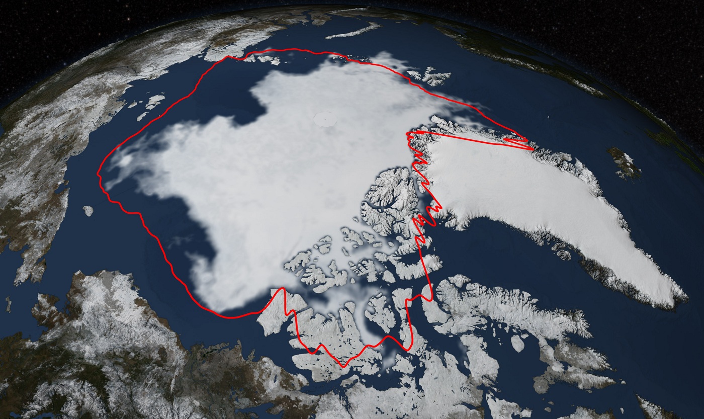 южный полюс фото со спутника