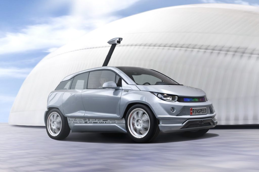 Сногсшибательный концепт электрокара-беспилотника Rinspeed Budii – иллюстрация к материалу на Naked Science