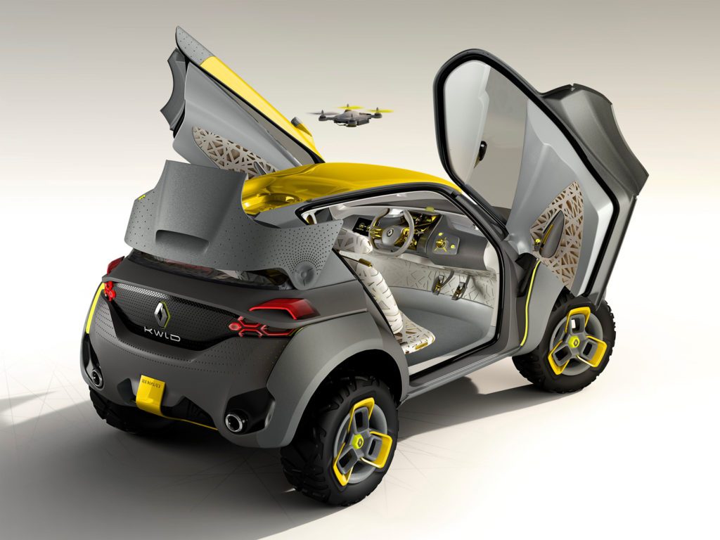Концепт-кар Renault Kwid с беспилотником на борту – иллюстрация к материалу на Naked Science
