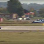 Видео дня: МиГ-29 против болида «Формулы»