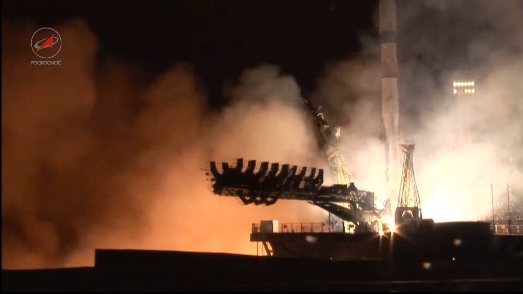 Старт ракеты-носителя «Союз-2.1а» с ТГК «Прогресс МС-02» – иллюстрация к материалу на Naked Science