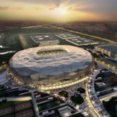 54808b46e58eceaf2300001d_qatar-unveils-designs-for-fourth-world-cup-stadium_qatar-foundation-stadium-dusk