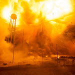 Взрыв ракеты-носителя Antares