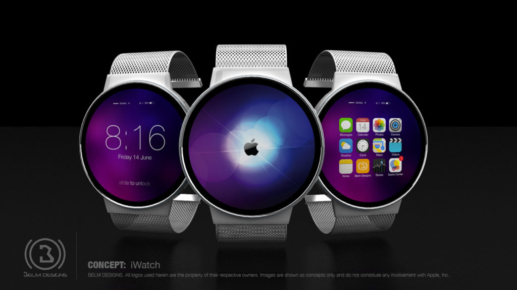 Еще один концепт iWatch с эксклюзивным дизайном от Марка Белла – иллюстрация к материалу на Naked Science
