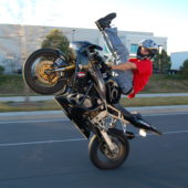 Motorcycle-wheelie