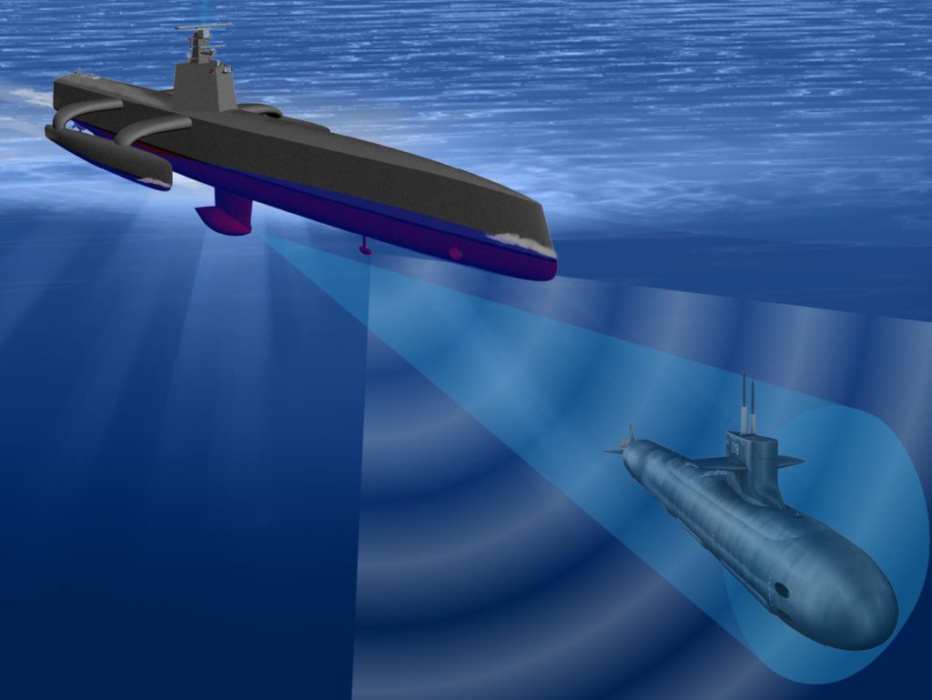 Leidos ACTUV – субмарина-робот для отслеживания подводных лодок – иллюстрация к материалу на Naked Science
