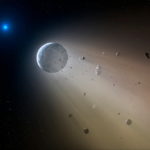 Далекая умирающая звезда добивает остатки своей планетной системы