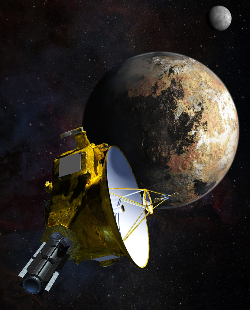 Аппарат NASA по изучению Плутона запечатлел карликовую планету и его луну – иллюстрация к материалу на Naked Science