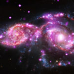 «Чандра» запечатлела слияния двух спиральных галактик