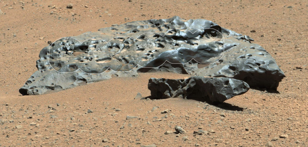 Curiosity обнаружил свой первый метеорит – иллюстрация к материалу на Naked Science
