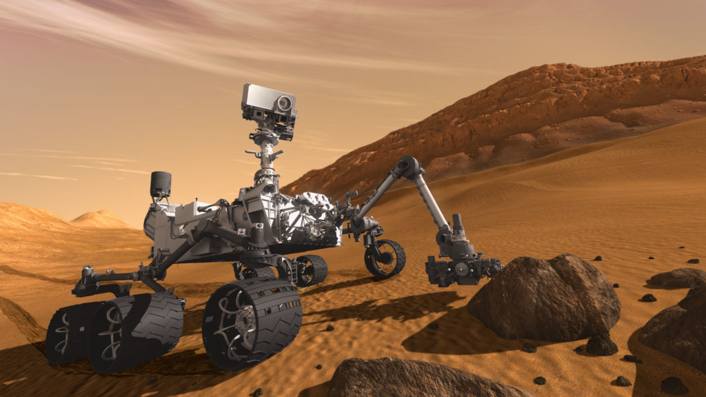 NASA: Марсоход будущего может получить собственный вертолет – иллюстрация к материалу на Naked Science