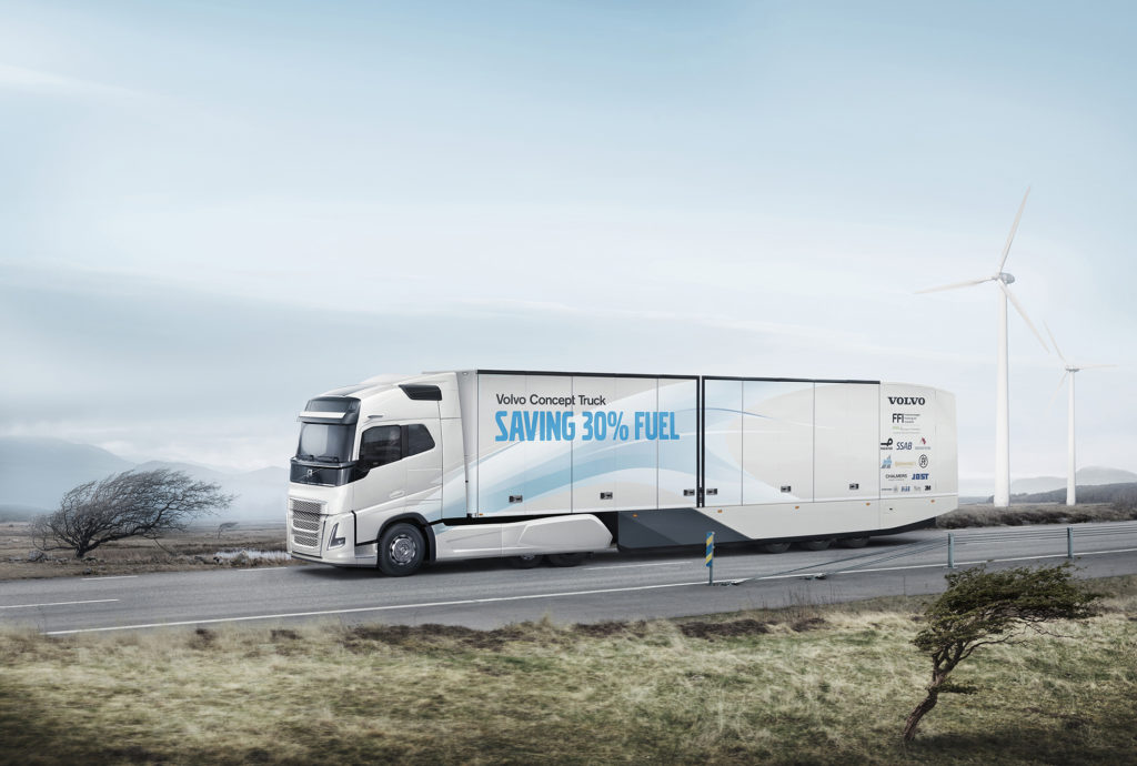 Концепт грузового автомобиля Volvo сократит расход топлива на 30 процентов – иллюстрация к материалу на Naked Science