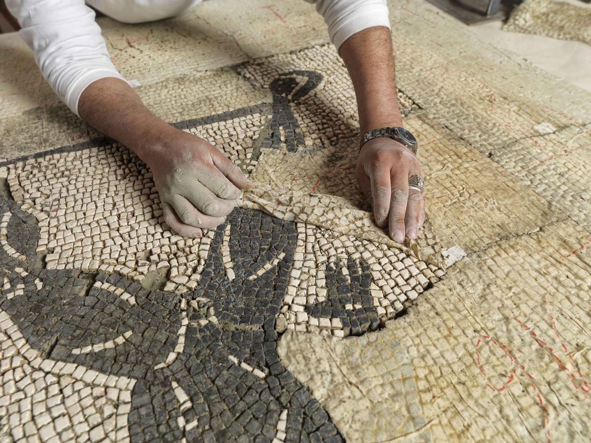 la-et-cam-getty-mosaikon-mosaic-program-conservation-conflict-zones-20141020