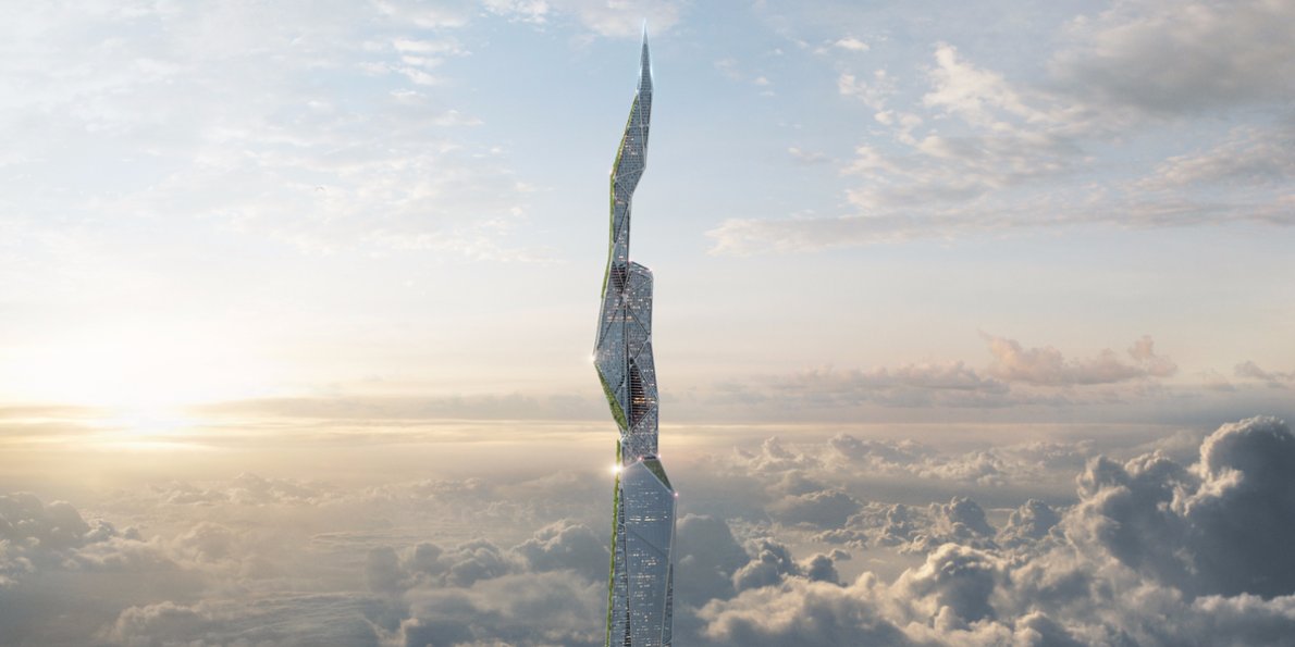 this-three-mile-high-skyscraper-design-is-coated-in-self-cleaning-material-that-eats-smog
