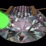 «Квантовый» алмаз впервые отследил ток в графене