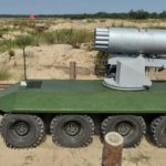 Украинцы установили на робота ракетную установку