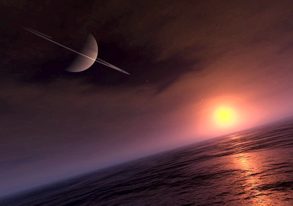 Титан спутник поверхность реальное фото