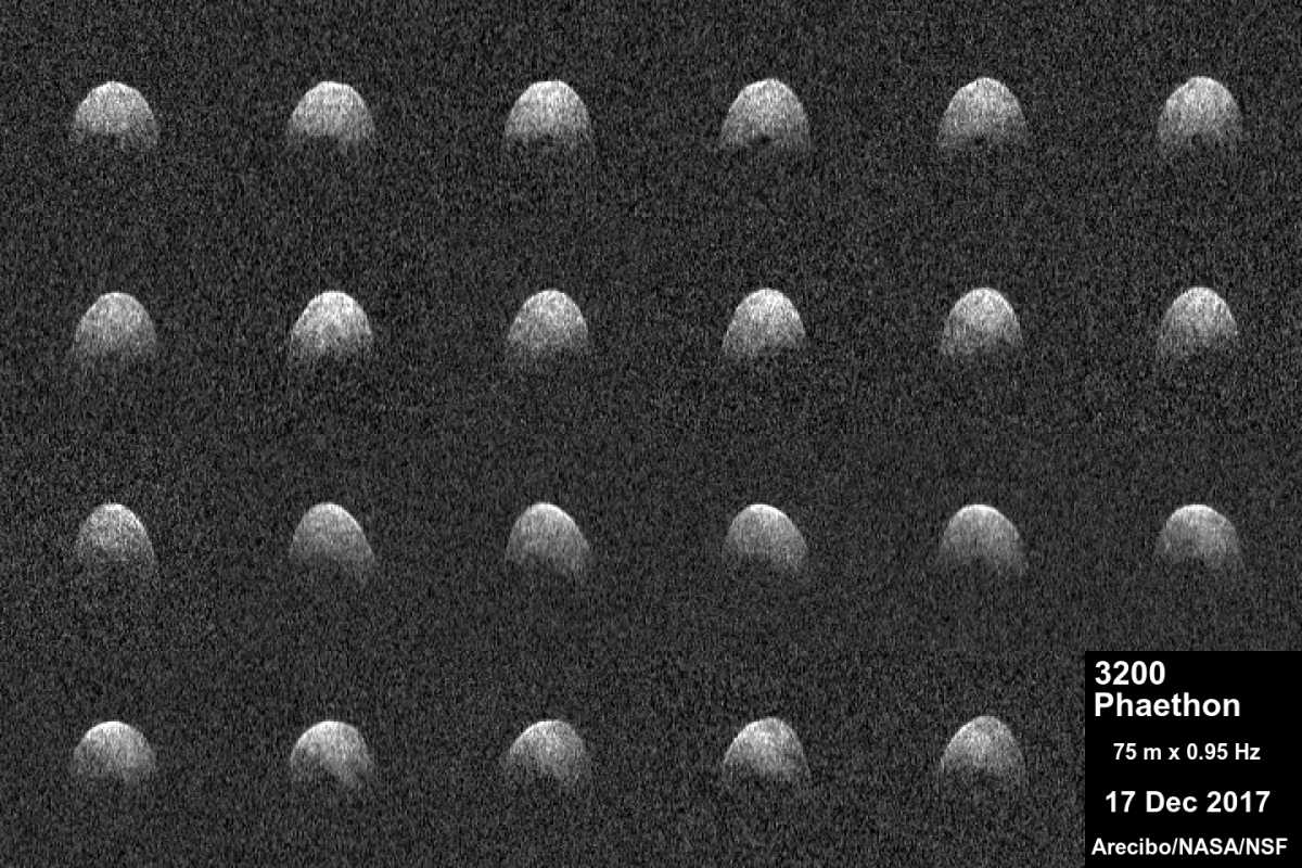 Околоземный астероид Фаэтон оказался крупнее, чем думали