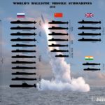 Инфографика демонстрирует субмарины всего мира с баллистическими ракетами