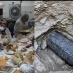 Археологи извлекли и проанализировали останки из черного саркофага в Египте