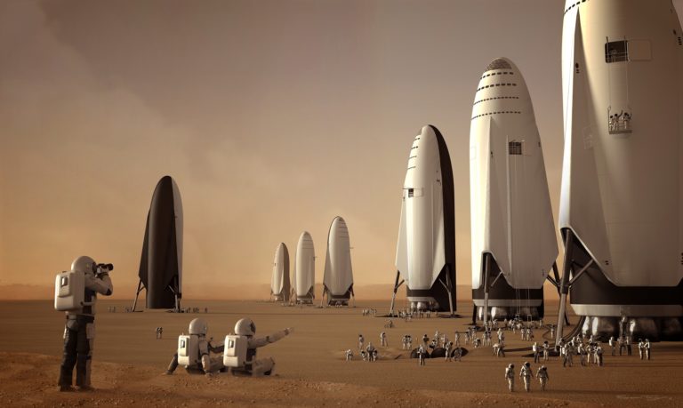 fleet_of_spacex_its_spaceships_on_mars_by_sam_taylor