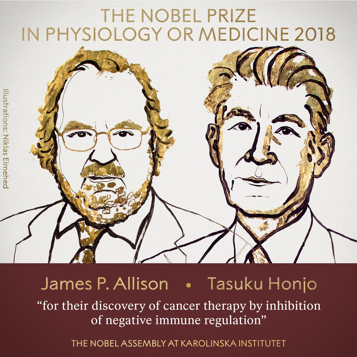 The Nobel Prize For 2018 Medicine Is Awarded For The Discovery Of Cancer In The Treatment