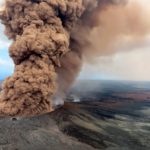 Извержение вулкана Килауэа на Гавайях происходило при необычных обстоятельствах