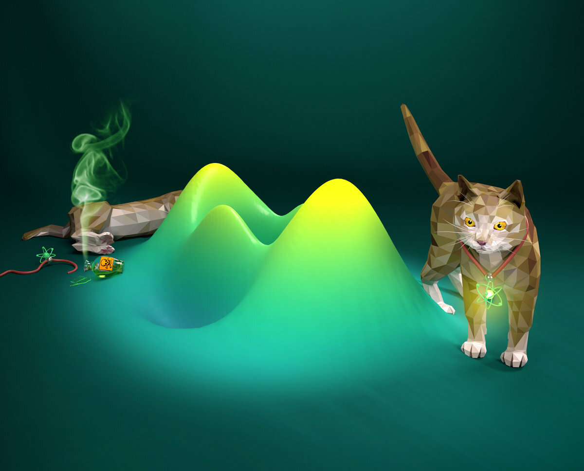 Эксперимент квантовая физика кот Шредингера эксперимент
