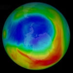 Размер озоновой дыры в атмосфере стал минимальным со времени обнаружения