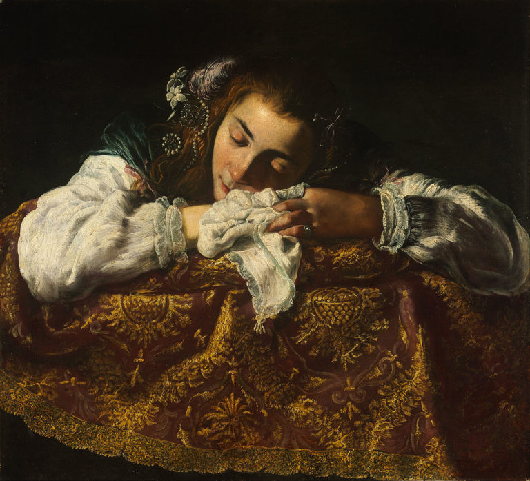 «Спящая девушка», Доменико Фетти, 1583 год.