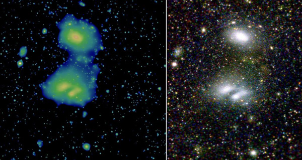 Скопления галактик A3391 и A3395