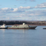 В Крыму спустили на воду новые российские корабли проекта 22800