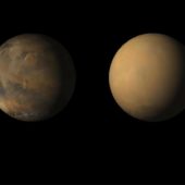 Марс до глобальной пылевой бури и в процессе