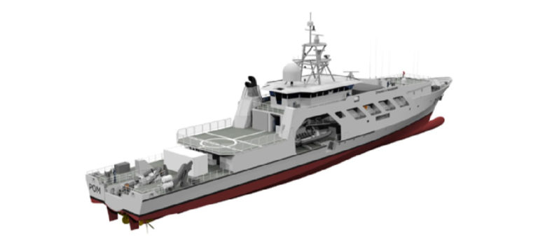 Проектное изображение патрульного корабля