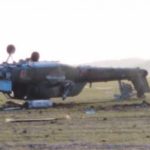 В Сеть выложили фото с места крушения новейшего российского ударного вертолета Ми-28УБ