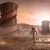 Один из проектов марсианских городов