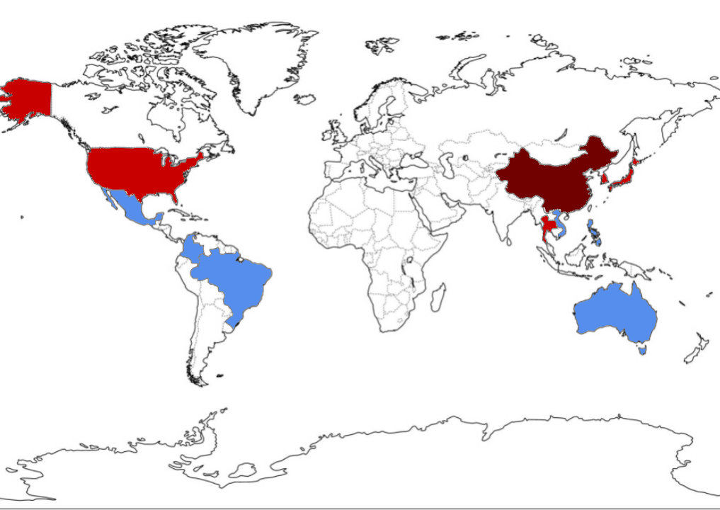 Карта распространения эпидемии по планете. Впрочем, в последние дни такие карты все время устаревают, так что не факт, что и эта останется актуальной надолго / ©Wikimedia Commons