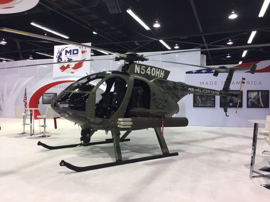 Последняя версия легкого боевого вертолета MD 530G