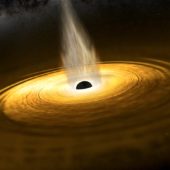 Аккреционный диск и корона сверхмассивной черной дыры: взгляд художника