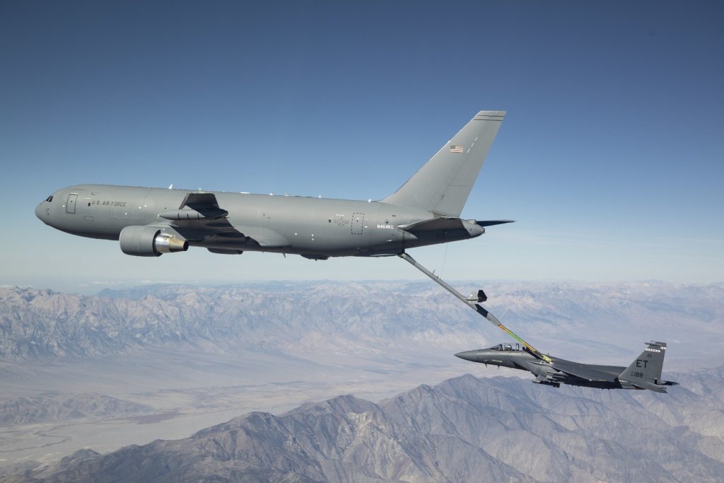 Boeing KC-46 и F-15E