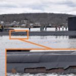 Одна из новейших субмарин ВМС США типа Virginia получила частичное разрушение гидроакустического покрытия